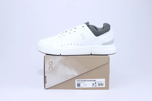 On The Roger Advantage Dark Grey / White Sneakers - 1