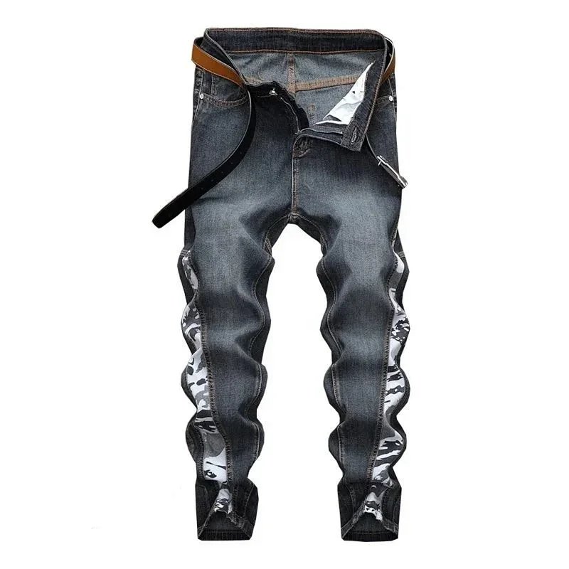 Amiri Distressed Patchwork Jeans Blue - 14