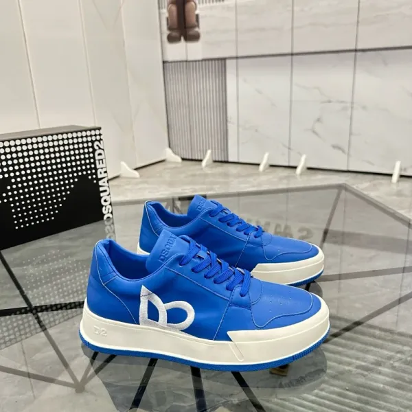 Dsquared2 D2 Logo Sneakers Blue and White - 1