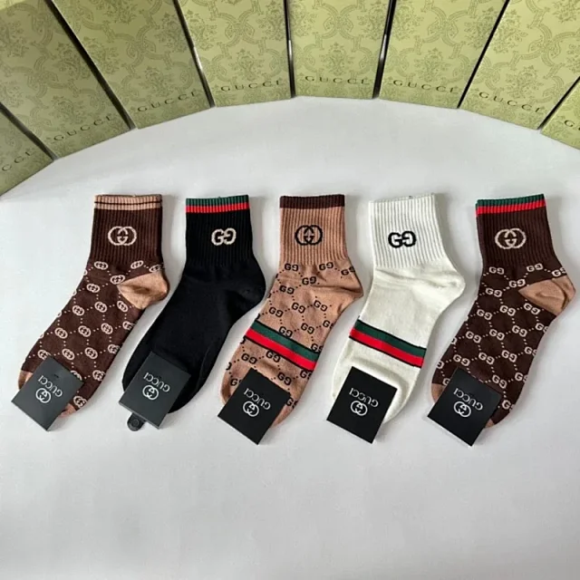 Louis Vuitton Socks Logo Knit Crew product detail image 2
