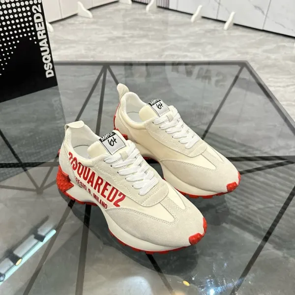 Dsquared2 Runaway Sneakers Beige Red Sneakers - 1