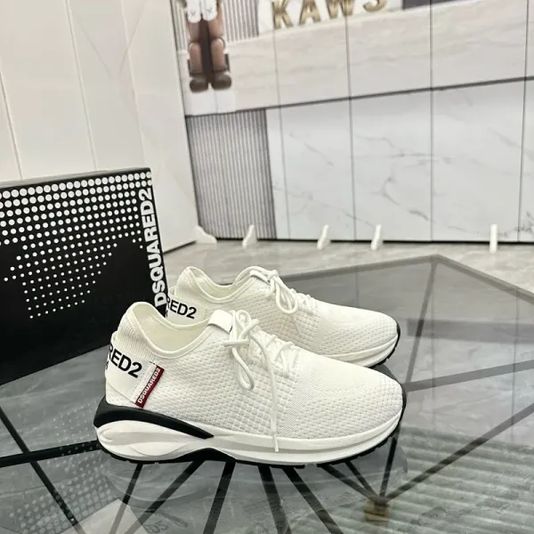 Dsquared2 Mesh Knit Sneakers White - 1