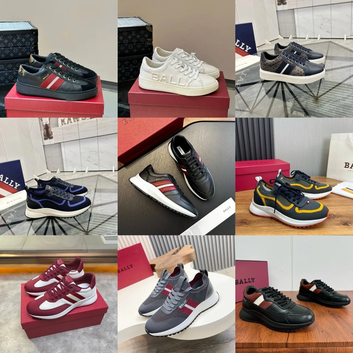 Design Bally Chunky Sneakers White Gray Chunky Sneakers - 3