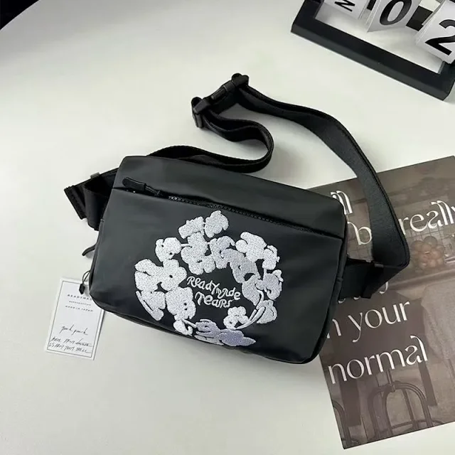 READYMADE Backpacks Embroidered Floral Backpack product detail image 4