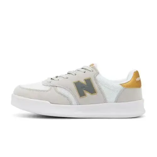 New Balance 574 Sport White and Gold Sneakers - 1