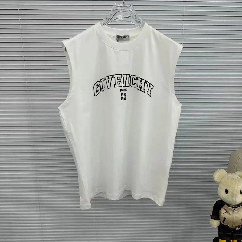 Givenchy Arch Logo Sleeveless Top White Vest Top
