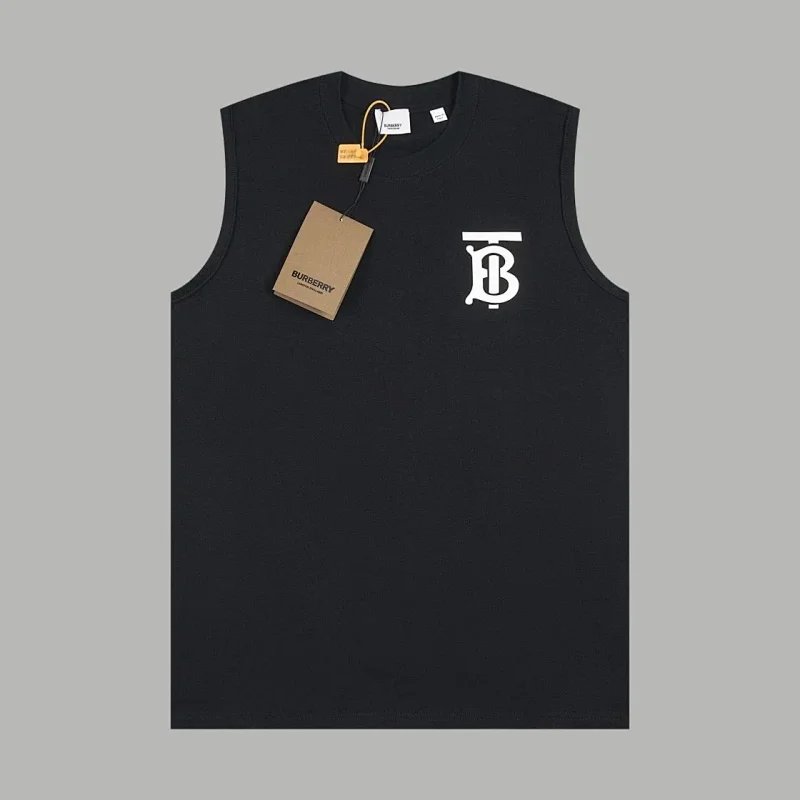 Burberry Monogram Logo Black Sleeveless Vest Vest Top