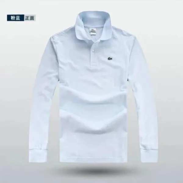 Lacoste Long Sleeve Polo Navy Blue Tops Polo - 6