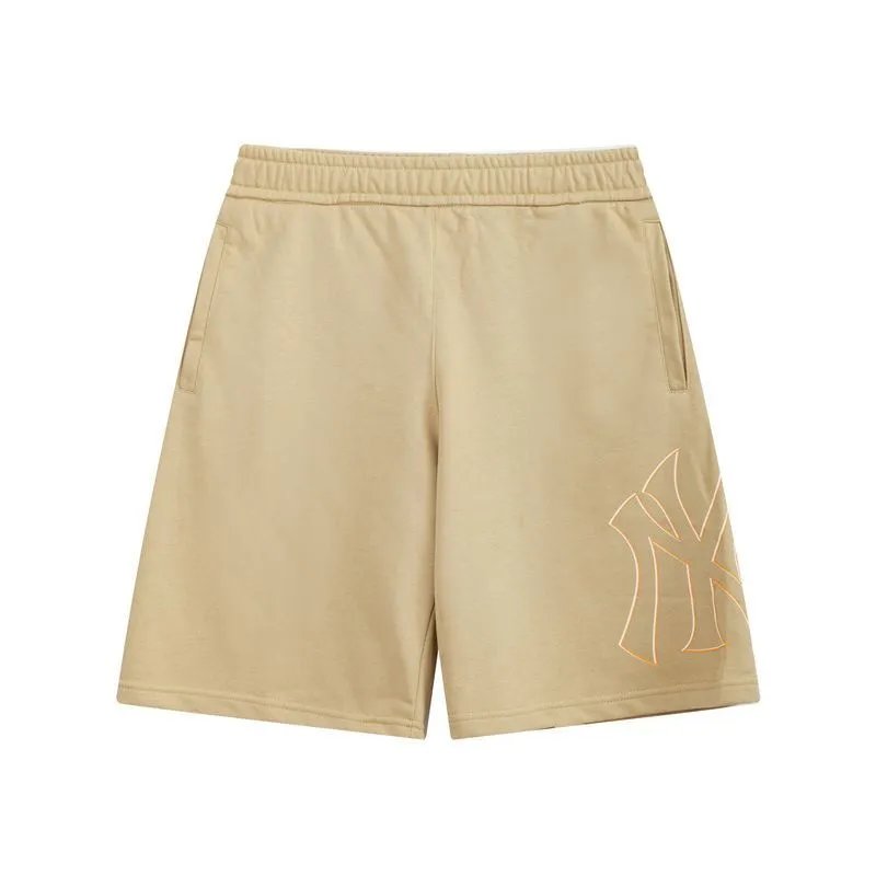 New York Yankees Shorts Elastic-Waist Logo — 05