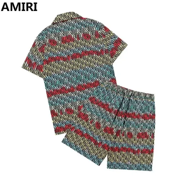 Amiri Printed Short-Sleeve Shirt and Shorts Set Multicolor - 1