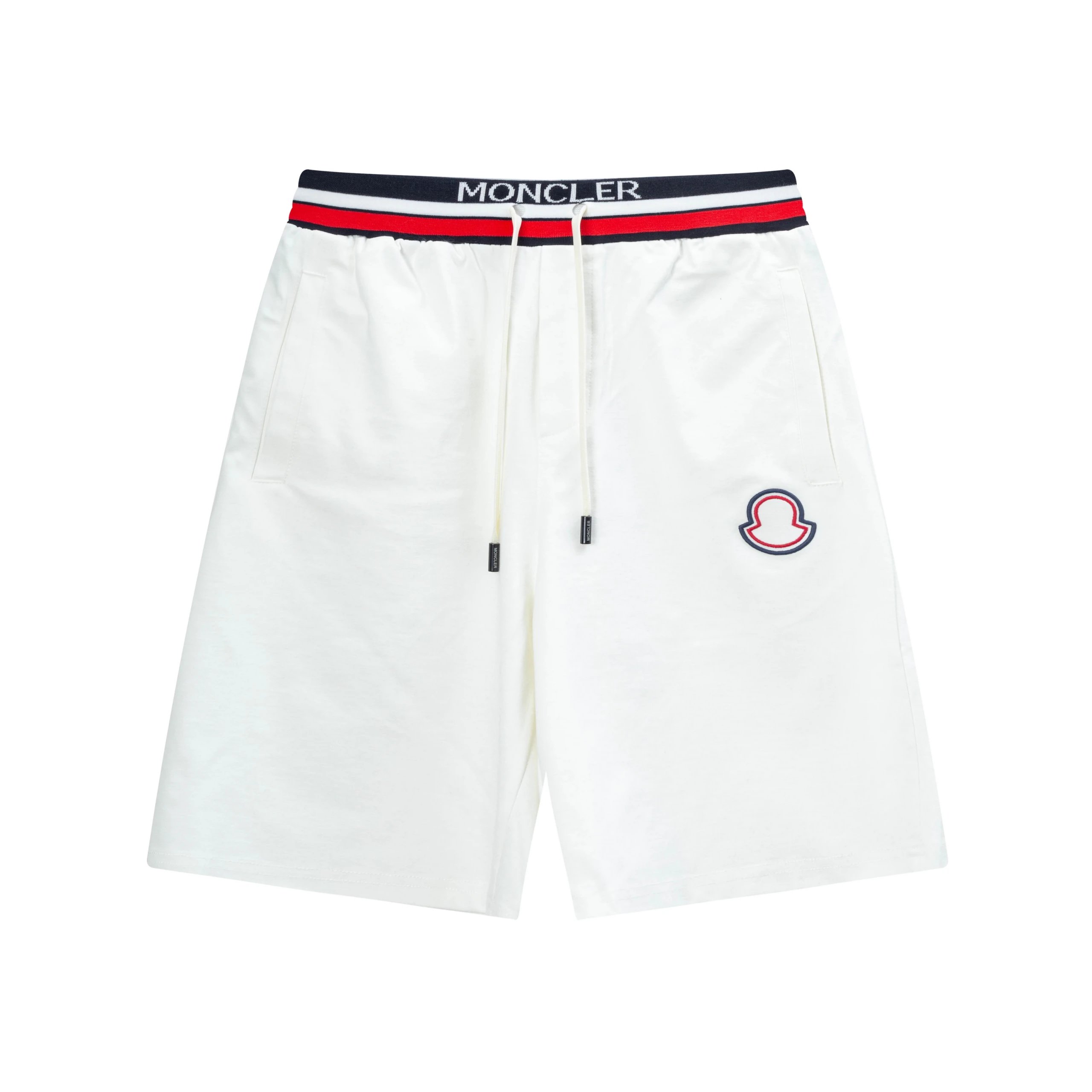Moncler Logo Panel Shorts White - 8