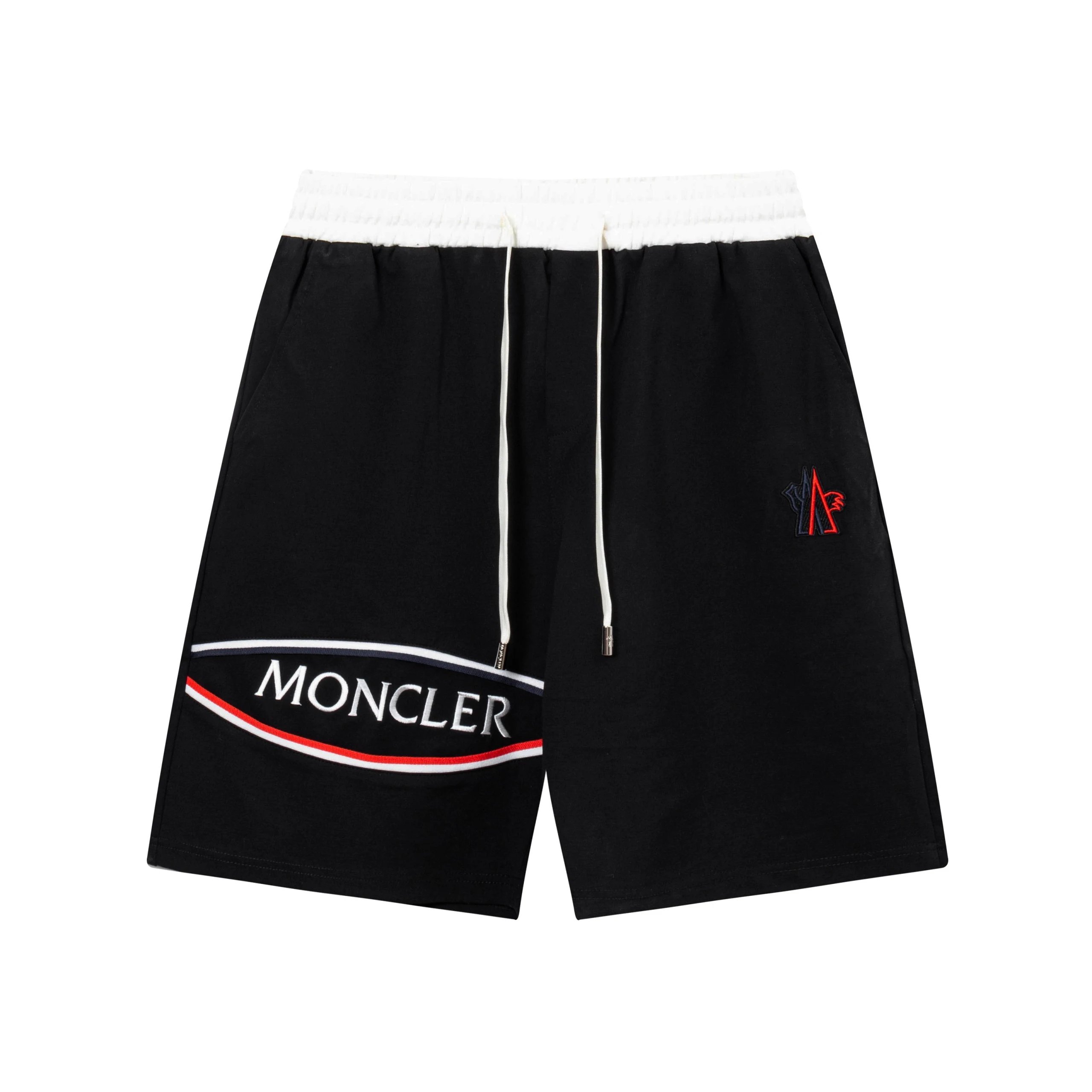 Moncler Logo Panel Shorts White - 16