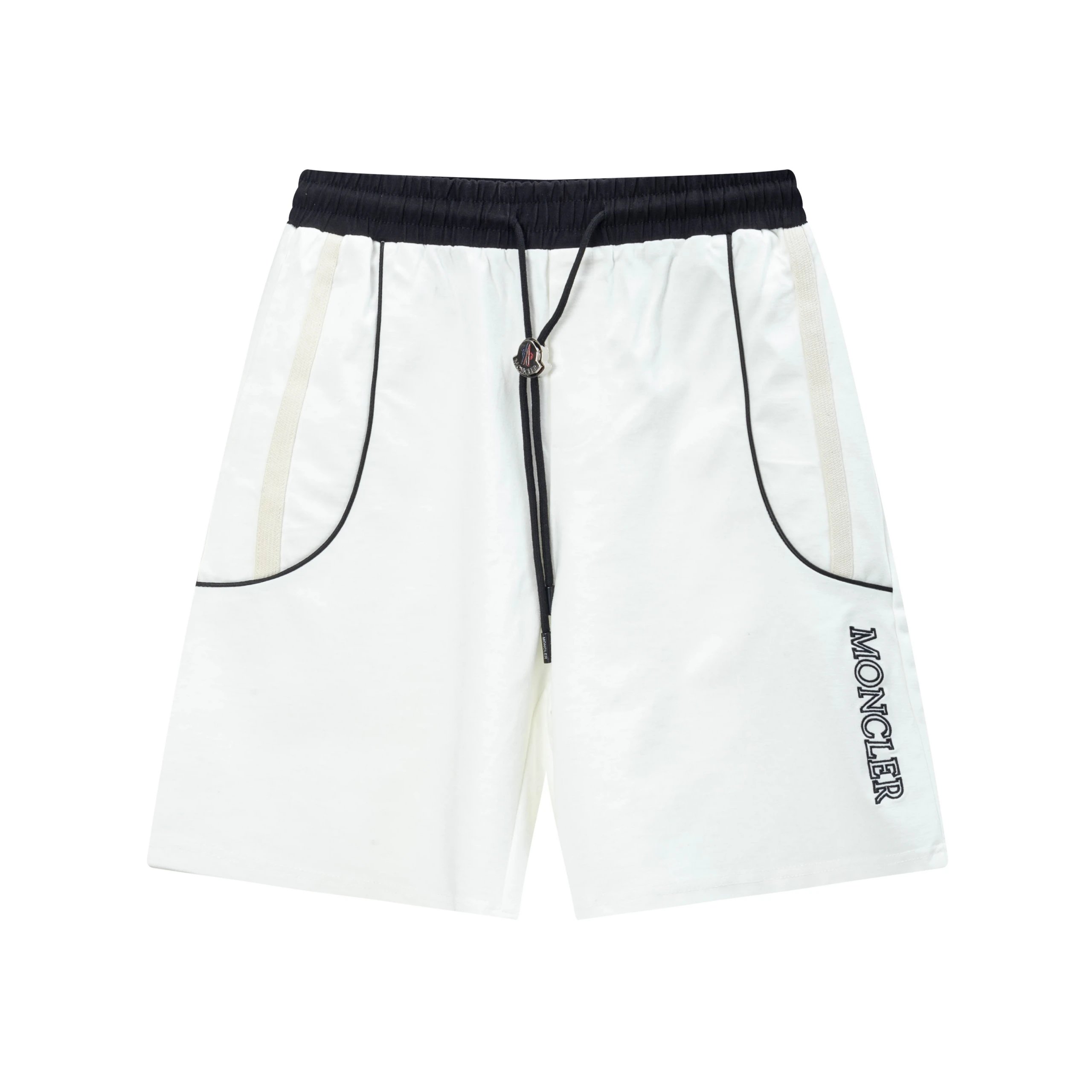 Moncler Logo Panel Shorts White - 10