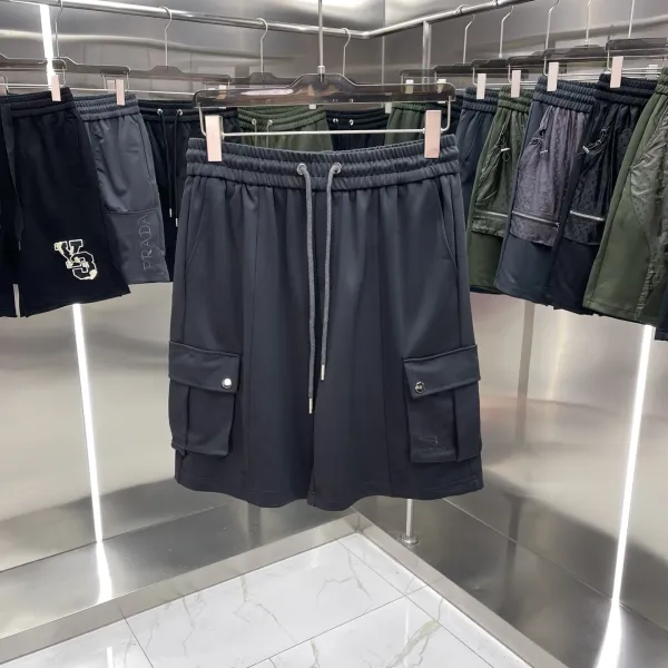 Burberry Check Patch Shorts Gray - 6