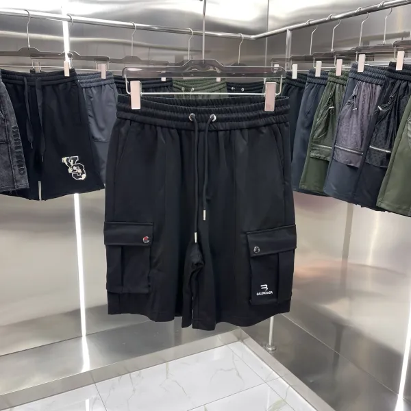 Burberry Check Patch Shorts Gray - 5
