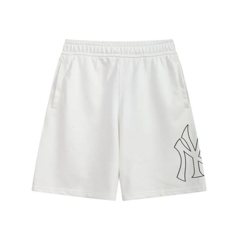 New York Yankees Shorts Elastic-Waist Logo — 04