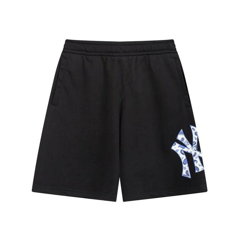 New York Yankees Shorts Elastic-Waist Logo — 01