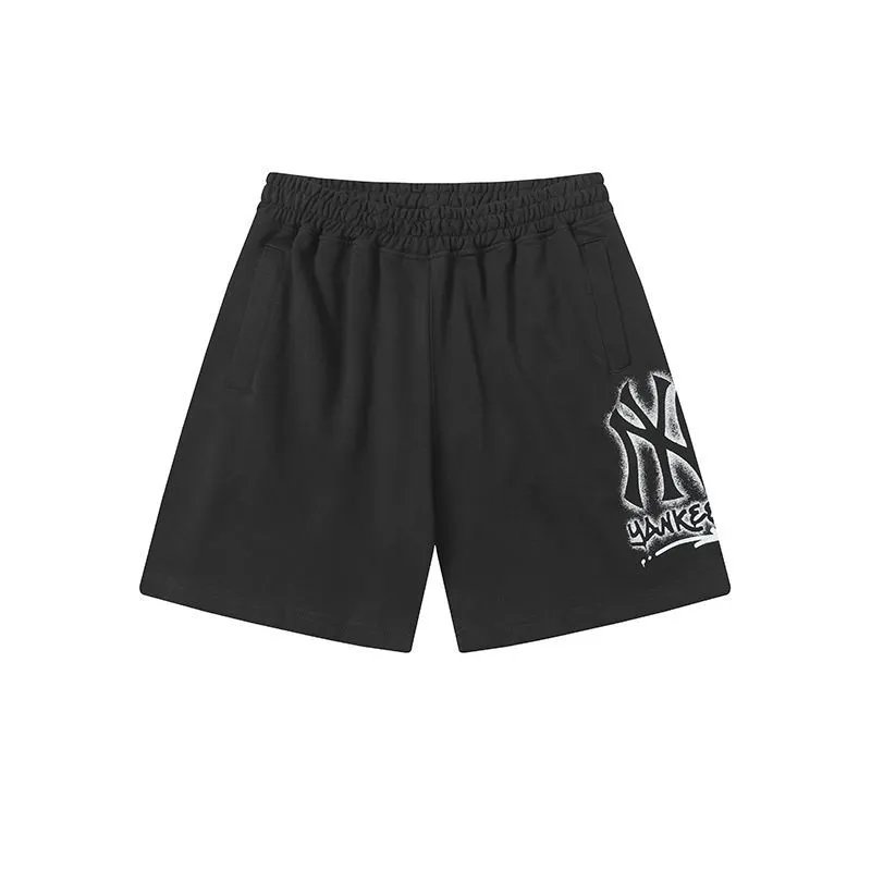 New York Yankees Shorts Elastic-Waist Logo — 22
