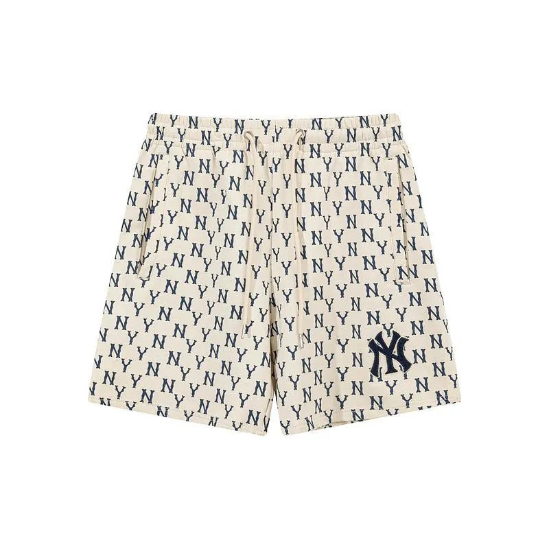 New York Yankees Shorts Elastic-Waist Logo — 12