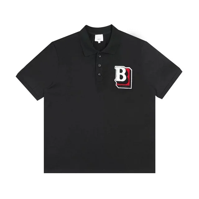 Burberry T-Shirts Short-Sleeve Polo Shirts with Logo Prints and Embroidered Monogram product detail image 15