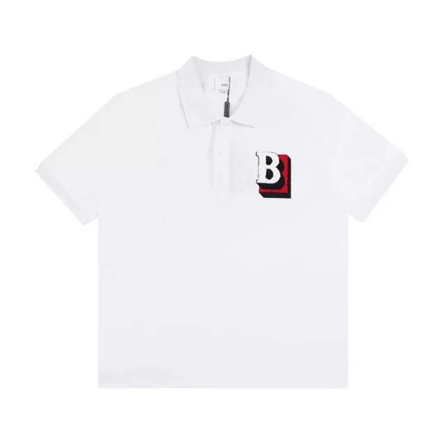 Burberry T-Shirts Short-Sleeve Polo Shirts with Logo Prints and Embroidered Monogram product detail image 13