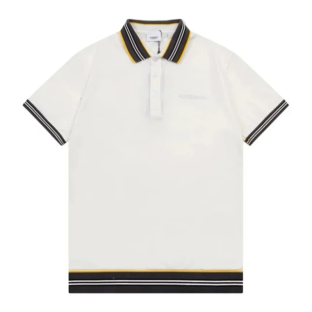 Burberry T-Shirts Short-Sleeve Polo Shirts with Logo Prints and Embroidered Monogram product detail image 8