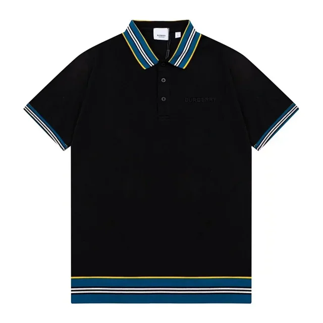 Burberry T-Shirts Short-Sleeve Polo Shirts with Logo Prints and Embroidered Monogram product detail image 9