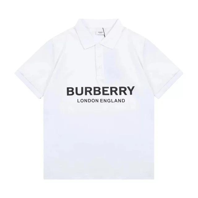 Burberry T-Shirts Short-Sleeve Polo Shirts with Logo Prints and Embroidered Monogram product detail image 4