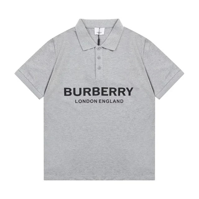 Burberry T-Shirts Short-Sleeve Polo Shirts with Logo Prints and Embroidered Monogram product detail image 5