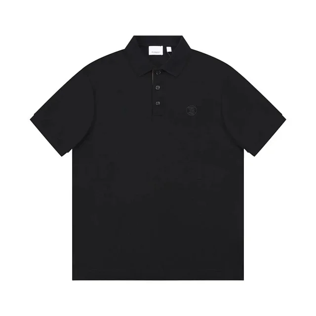 Burberry T-Shirts Short-Sleeve Polo Shirts with Logo Prints and Embroidered Monogram product detail image 3