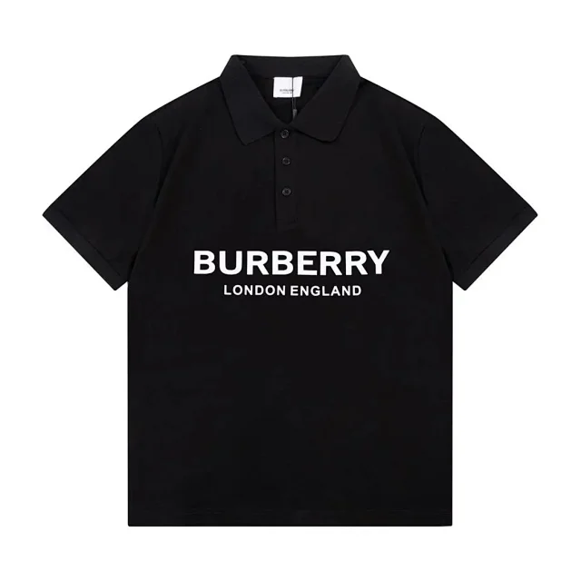 Burberry T-Shirts Short-Sleeve Polo Shirts with Logo Prints and Embroidered Monogram product detail image 7