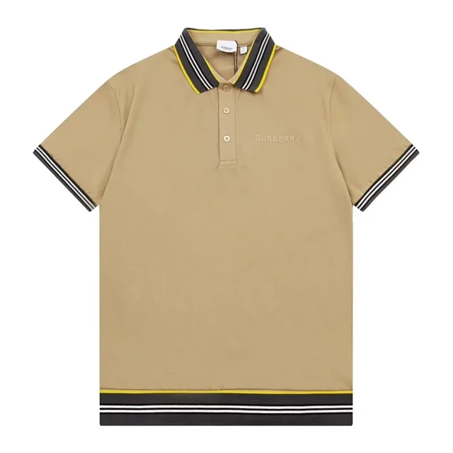 Burberry T-Shirts Short-Sleeve Polo Shirts with Logo Prints and Embroidered Monogram product detail image 10