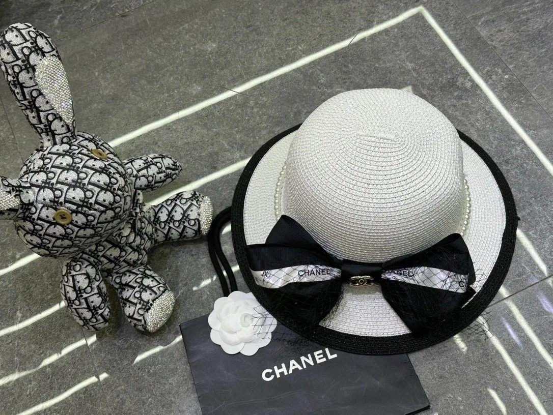 Chanel Hats Straw Sun and Embellished Visors image 2