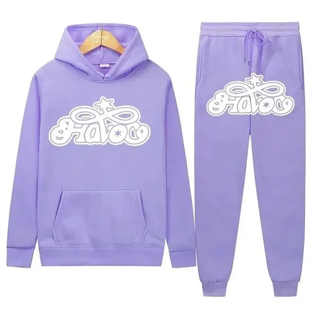 Unbranded Tracksuits Hooded sweatshirt and jogger set with graphic logo print product detail image 13