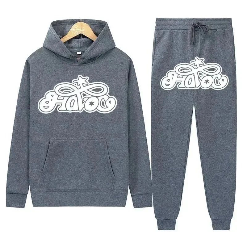 Unbranded Tracksuits Hooded sweatshirt and jogger set with graphic logo print — 21