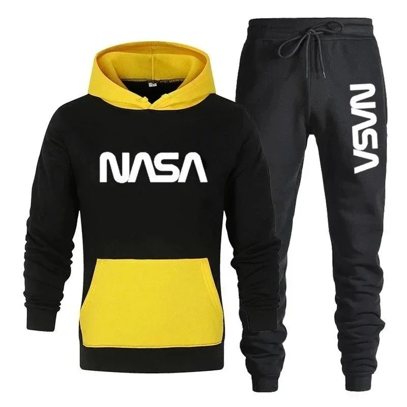 Design Cruise Ship Graphic Yellow Hoodie and Sweatpants Set - 7