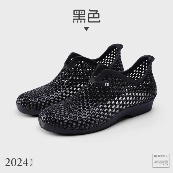 Design Melissa Urban Jungle Black Perforated Jelly Shoes Casual Shoes - 1