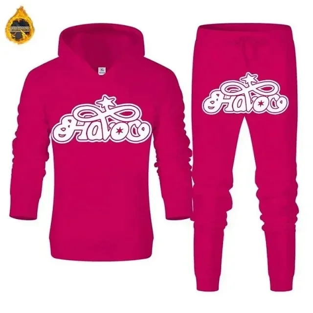 Unbranded Tracksuits Hooded sweatshirt and jogger set with graphic logo print product detail image 8
