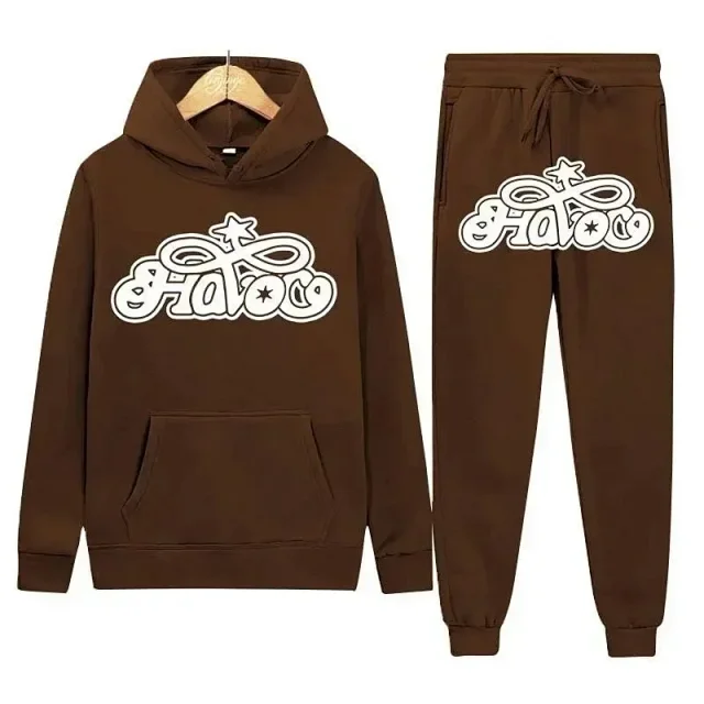 Unbranded Tracksuits Hooded sweatshirt and jogger set with graphic logo print product detail image 3