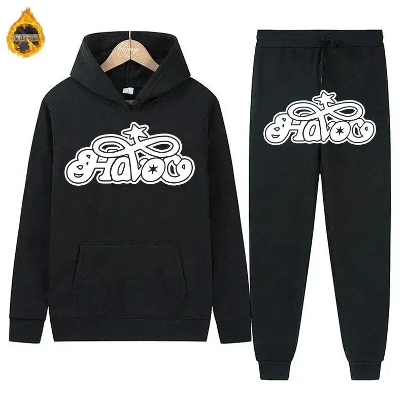 Unbranded Tracksuits Hooded sweatshirt and jogger set with graphic logo print — 18
