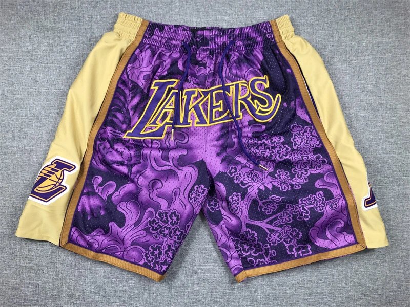 Los Angeles Lakers Shorts Mesh basketball with graphics — 31