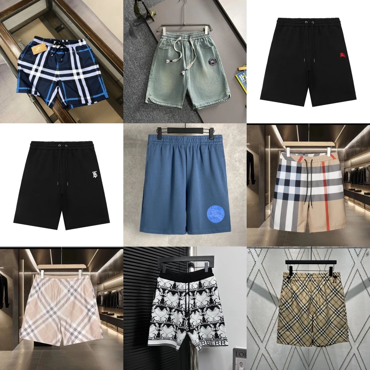 Burberry Vintage Check Drawstring Waist Shorts Beige Multicolor - 3