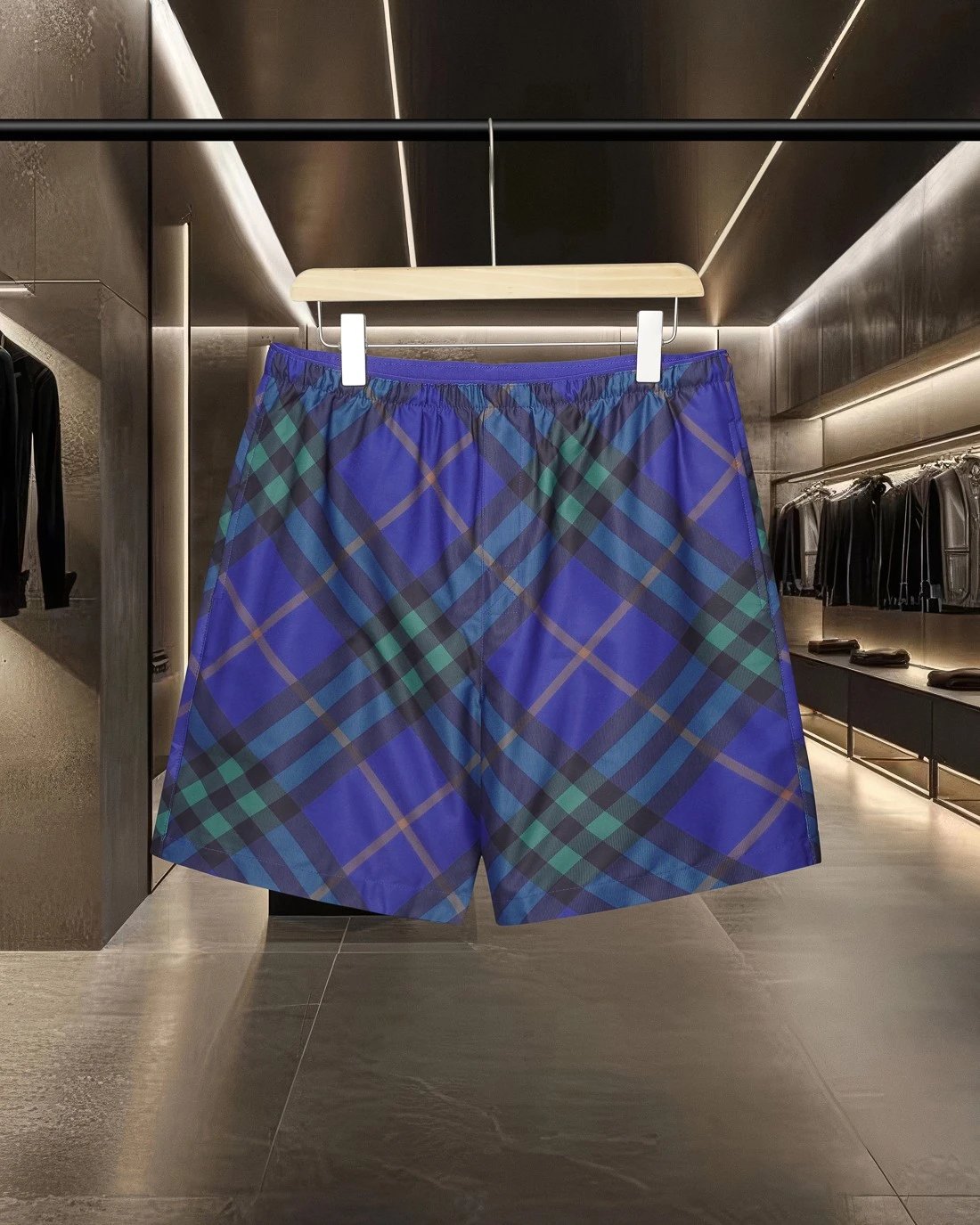Burberry Vintage Check Drawstring Waist Shorts Beige Multicolor - 12