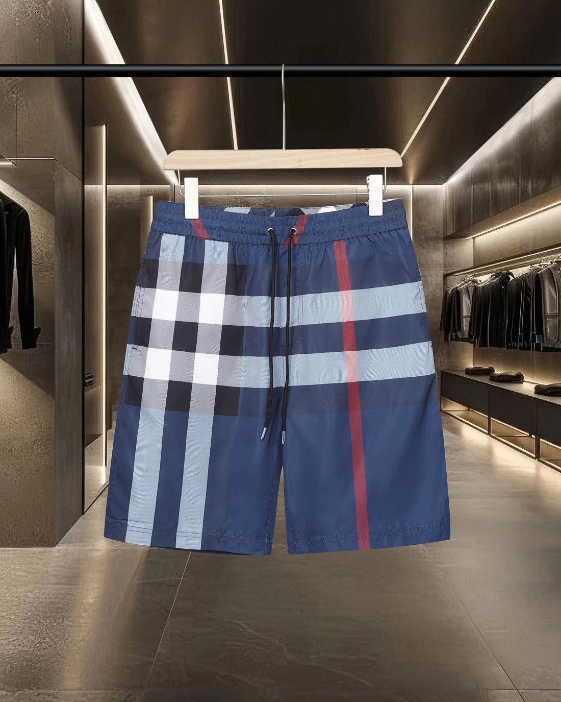 Burberry Vintage Check Drawstring Waist Shorts Beige Multicolor - 15