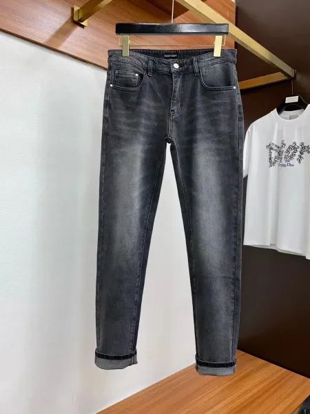 Dior Gray Washed Slim Fit Jeans - 1