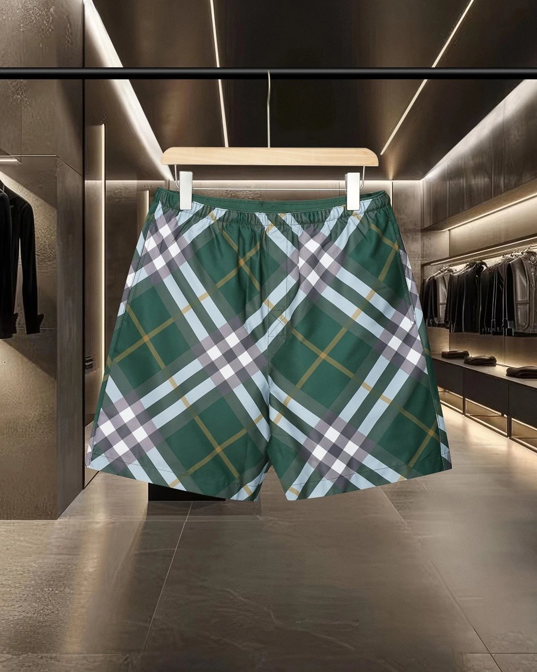 Burberry Vintage Check Drawstring Waist Shorts Beige Multicolor - 13