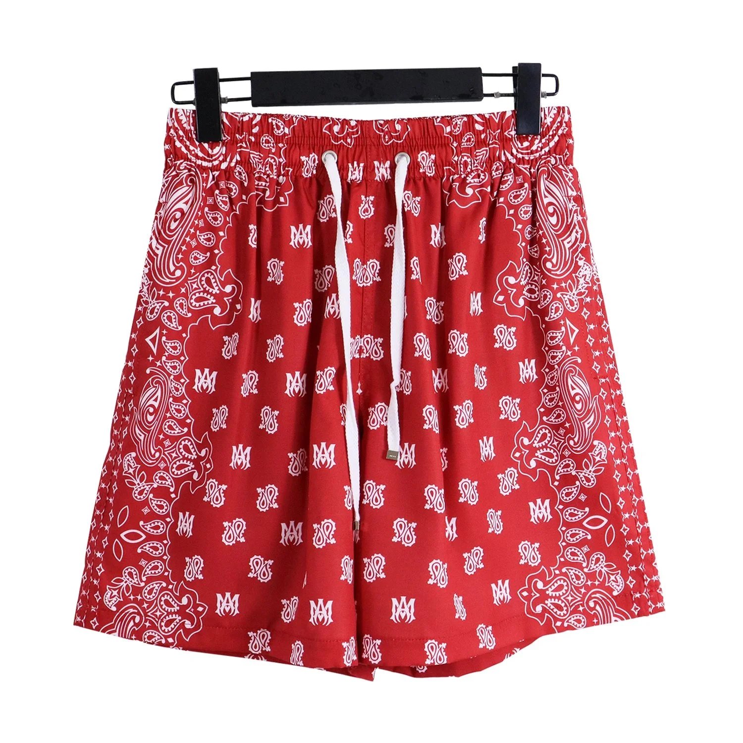 Design Bandana Print Performance Shorts Black - 15