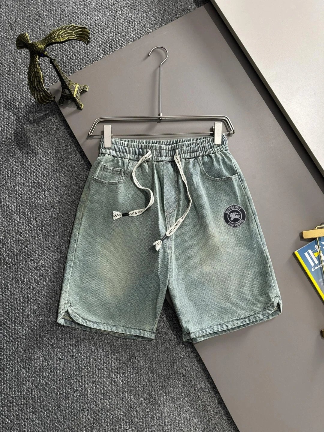 Burberry Shorts Elastic-Waist Check — 10