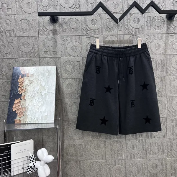 Burberry Monogram Star Print Shorts Black - 1