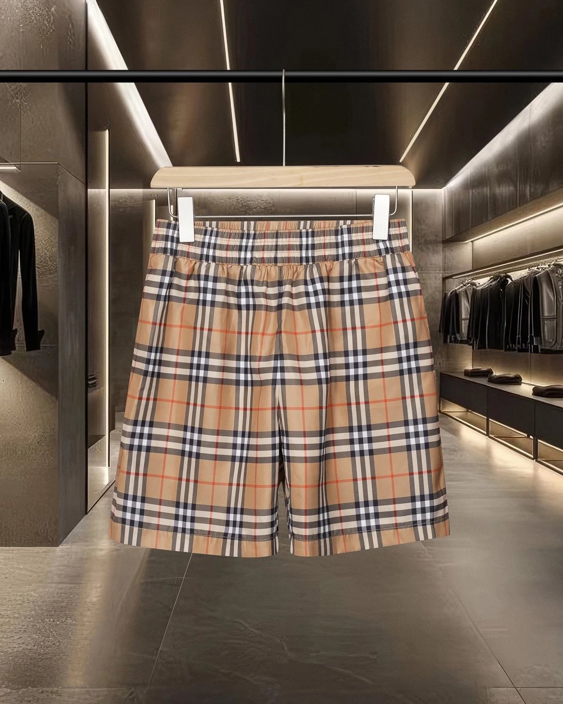 Burberry Vintage Check Drawstring Waist Shorts Beige Multicolor - 11